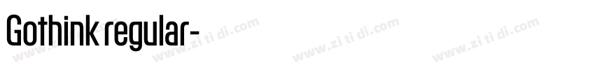 Gothink regular字体转换